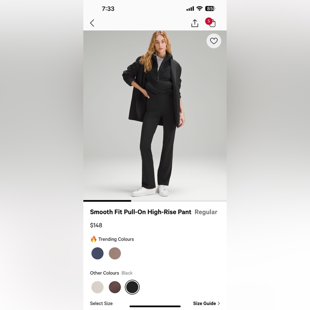 Lululemon smooth pull on pants